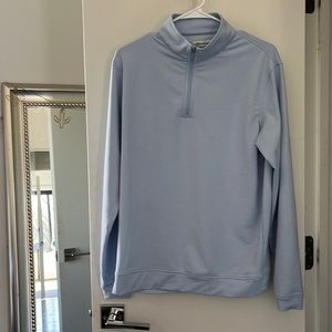 Mens Stripe Quarter Zip